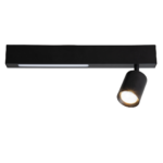 Plafoniera Magnet, 5W + 1xGU10, 3000/4000K, negru Milagro ML1130