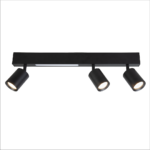 Plafoniera Magnet, negru, 5W + 3XGU10, 3000/4000K Milagro ML1134