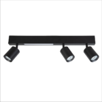 Plafoniera Magnet, negru, 5W + 3XGU10, 3000/4000K Milagro ML1134