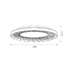 Plafoniera Nest, 38W LED, Ø51 cm Milagro ML0523