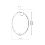Plafoniera neagra Saturno – LED 25W 4000K 1400Lm IP44 D500