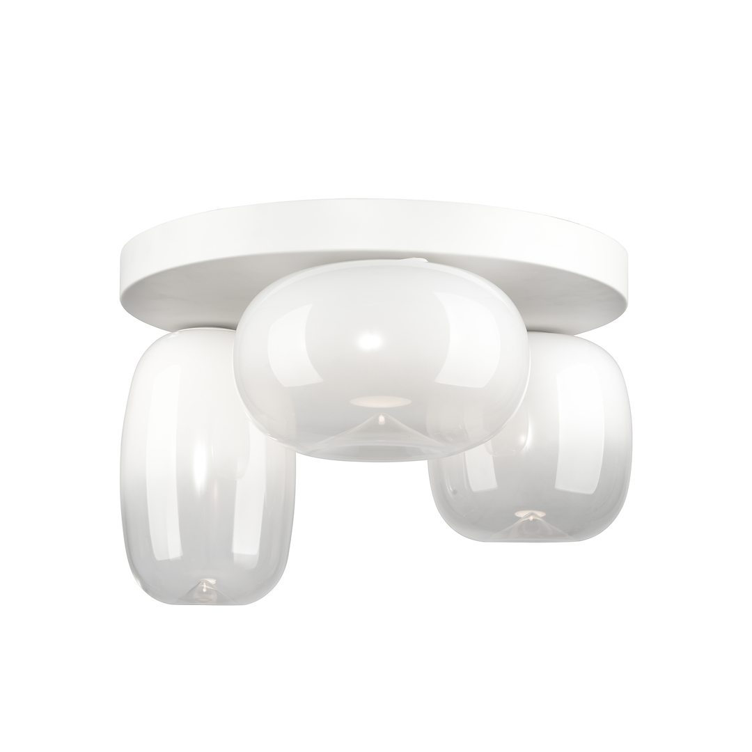 Plafoniera alba cu globuri din sticla Vaso – LED 12W 3000K 1131Lm IP20 D420