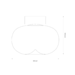 Plafoniera Vaso, fumuriu, 4W Milagro ML1409