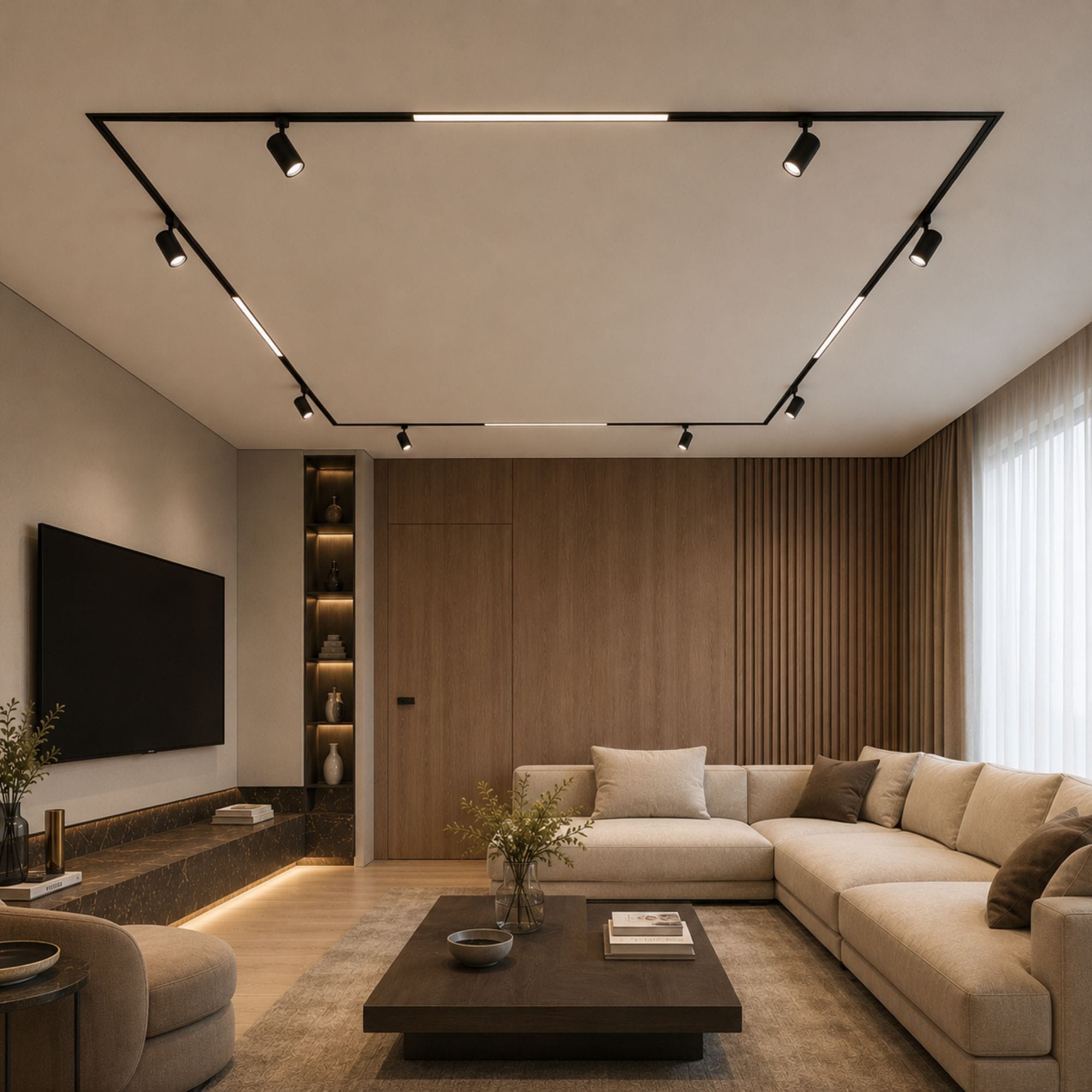 Sina magnetica incastrata – sistem modern de iluminat integrat in tavan pentru locuinte si spatii comerciale