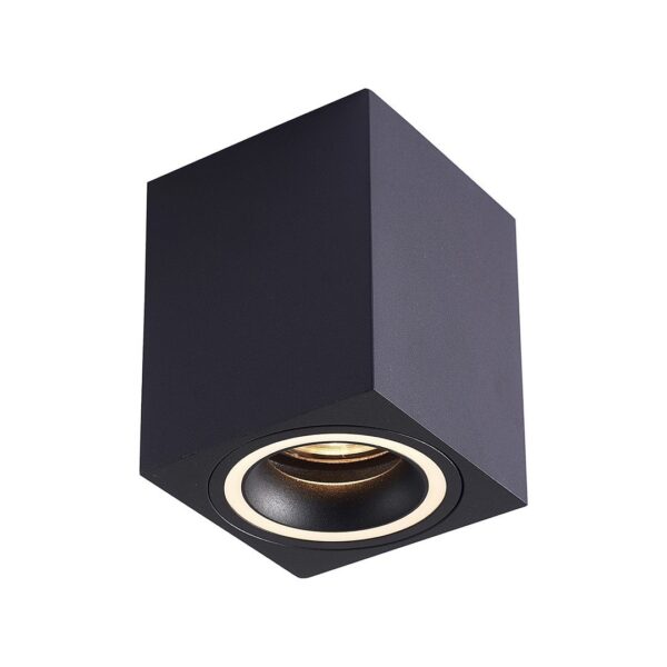 Spot Bima Ring patrat, negru, 1xGU11 Milagro ML7685