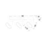 Spot Cone, 3xGU10, auriu Milagro ML1122