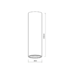 Spot Genesis, 1xGU10, 20cm, alb Milagro ML0385