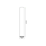 Spot Genesis, auriu, 1XGU10, 40 cm Milagro ML0392