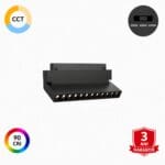 Spot liniar orientabil pentru șină magnetică, cu putere de 12W, flux luminos de 1020 lumeni și lungime de 220 mm.