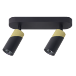 Spot Neo, negru + auriu 2XGU10 Milagro ML0281
