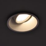 Spot rotund mobil, incastrat, 1xGU10, IP20, culoare alb Milagro MLOS7239