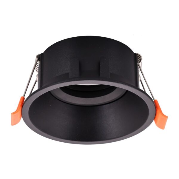 Spot rotund mobil, incastrat, 1xGU10, IP20, culoare negru Milagro MLOS7240