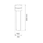 Stalp de gradina Mia Garden, 1xE27, IP44, 80cm Milagro EKO1707