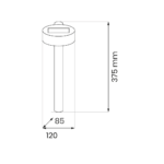 Stalp solar Eye 3000K IP44 Milagro EKO1455