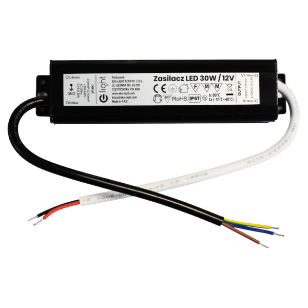 Sursa de alimentare LED, 30W, IP67 Milagro EKZAS0643