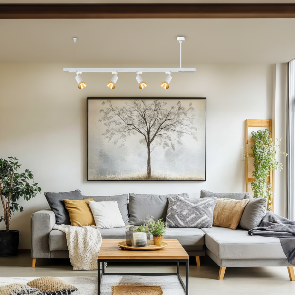 Suspensie alimentare sina, alba, 3 circuite Milagro ML1194