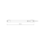 Tub LED  premium 6,5W 1100lm 4000K 60 cm, garantie 5 ani Milagro EK8546