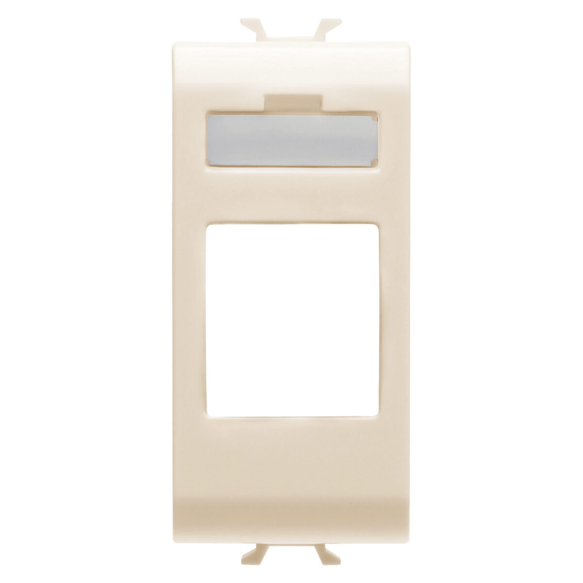 Adaptor pentru Conectori de Date Carcasa - Tip Amp/Mufa Trapezoidala - 1 Modul - Ivory - CHORUSMART