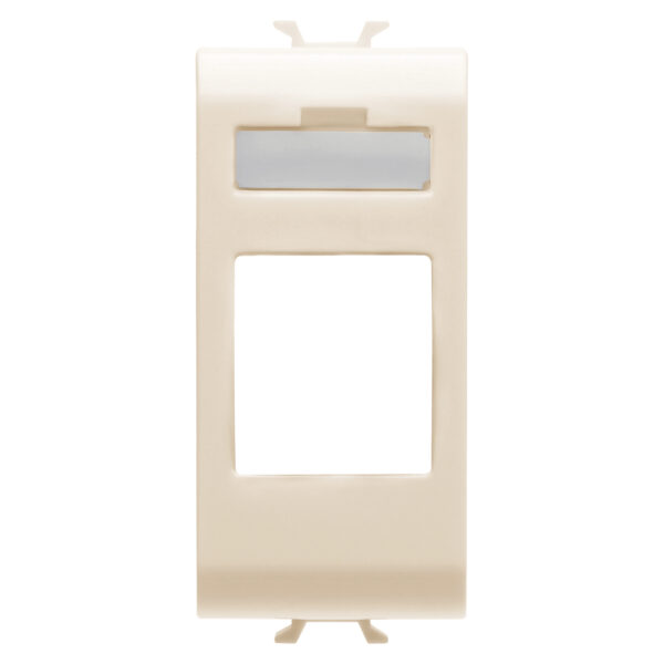 Adaptor pentru Conectori de Date Carcasa - Tip Amp/Mufa Trapezoidala - 1 Modul - Ivory - CHORUSMART