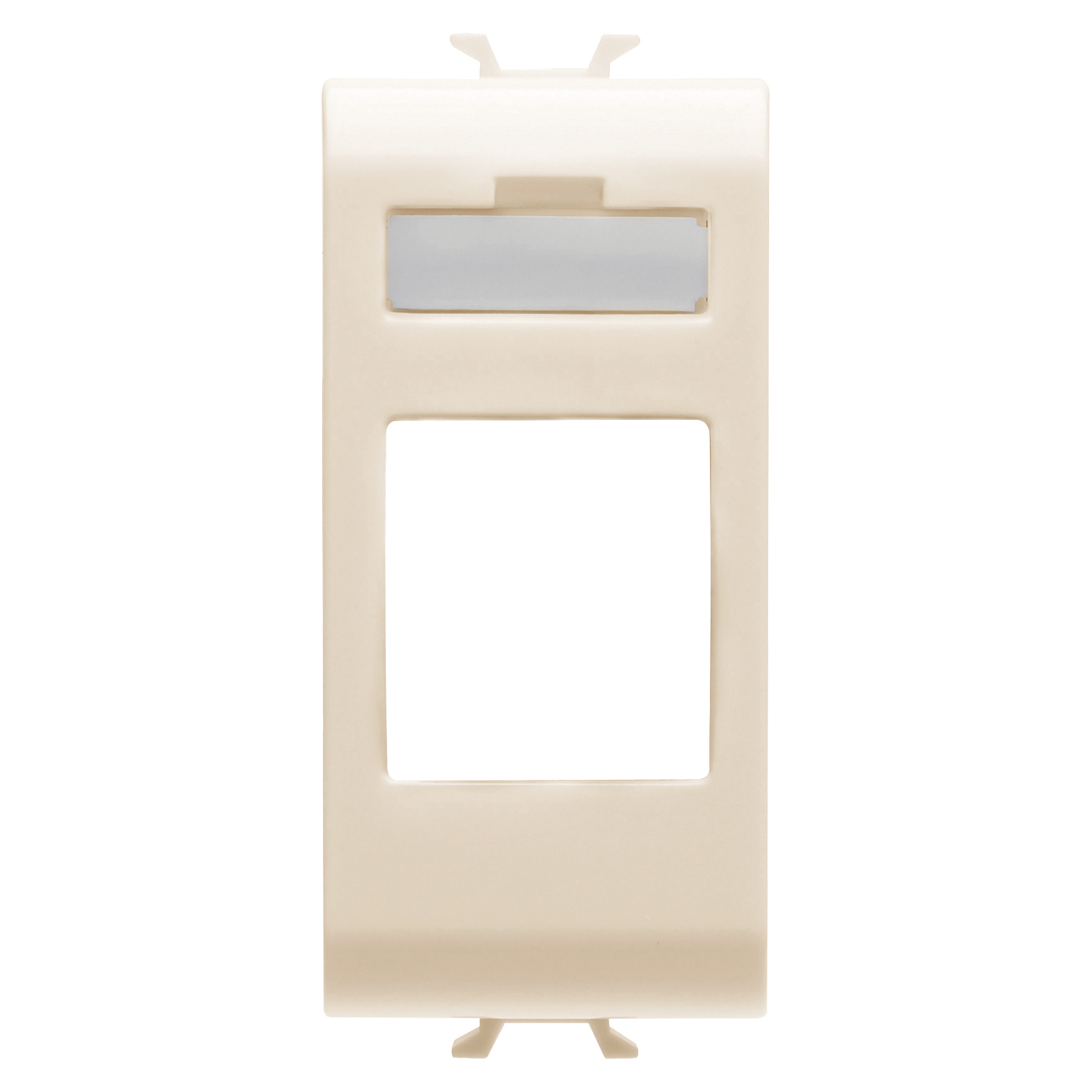 Adaptor pentru Conectori de Date Carcasa - Tip Amp/Mufa Trapezoidala - 1 Modul - Ivory - CHORUSMART