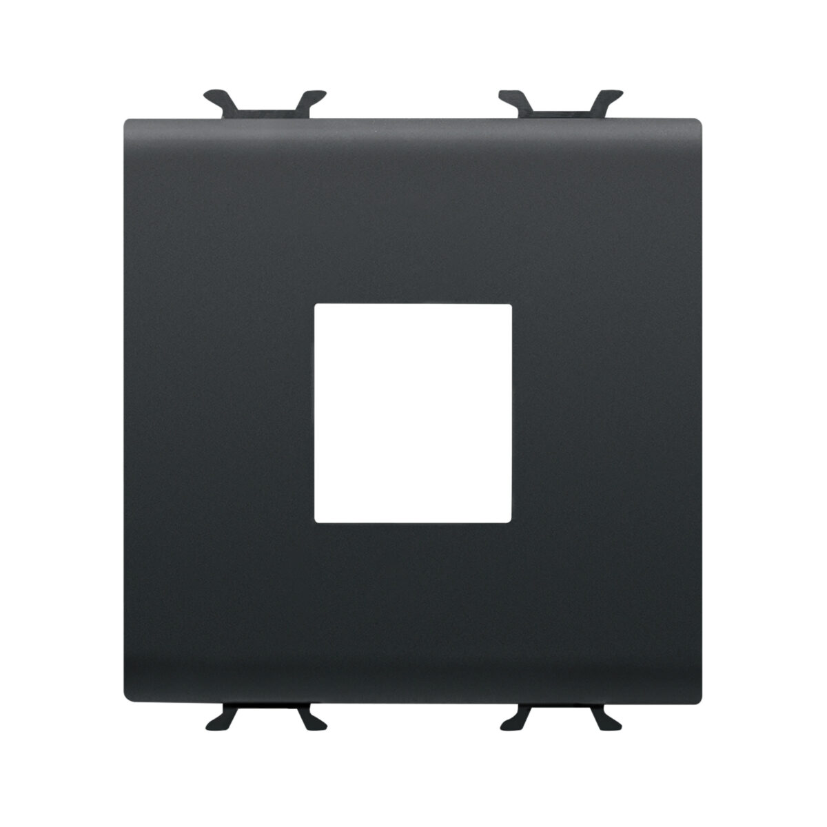 Adaptor pentru Conectori de Date Carcasa - Tip Amp/Mufa Trapezoidala - 2 Modul - Negru Satinat - CHORUSMART