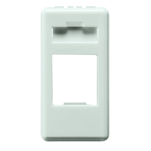 Adaptor pentru Conectorul de Date Al Carcasei - Mufa Amp / Keystone - 1 Modul - Sistem Alb