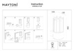 Aplica de exterior Barrel Maytoni O453WL-01GF