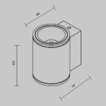 Aplica de exterior Shim Maytoni O303WL-L5GF3K