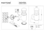 Aplica de exterior Spir Maytoni O439WL-L12GF3K