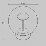 Aplica de exterior Velora Maytoni O139WL-L8BRK
