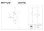 Aplica de perete Axis Maytoni MOD106WL-L10G3K