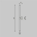 Aplica de perete Axis Maytoni MOD106WL-L16B3K