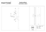 Aplica de perete Axis Maytoni MOD106WL-L16B3K