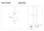 Aplica de perete Axis Maytoni MOD106WL-L16G3K