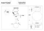 Aplica de perete Basic form Maytoni MOD321WL-01B