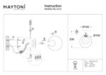 Aplica de perete Basic form Maytoni MOD521WL-01G1