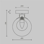 Aplica de perete Basic form Maytoni MOD521WL-01G1