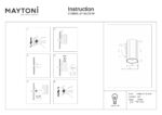 Aplica de perete Calipso Maytoni C106WL-01-GU10-W
