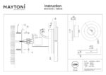 Aplica de perete Daylight Maytoni MOD462WL-L10BG3K