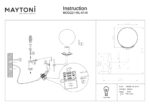Aplica de perete Erich Maytoni MOD221-WL-01-N