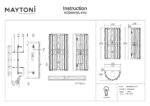 Aplica de perete Facet Maytoni MOD094WL-01G