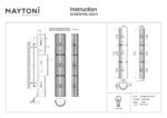 Aplica de perete Facet Maytoni MOD094WL-03CH