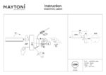 Aplica de perete Fad Maytoni MOD070WL-L8B3K