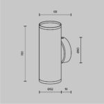 Aplica de perete FOCUS S Maytoni C068WL-02W