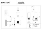 Aplica de perete Fortano Maytoni MOD089WL-01BS