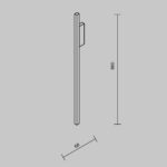 Aplica de perete Halo Maytoni MOD245WL-L24BK