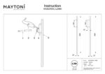Aplica de perete Halo Maytoni MOD245WL-L24BK