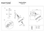 Aplica de perete Irving Maytoni T163-01-R