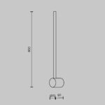Aplica de perete Light stick Maytoni MOD237WL-L6B3K