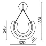 Aplica de perete Maya Maytoni P091WL-L18G3K